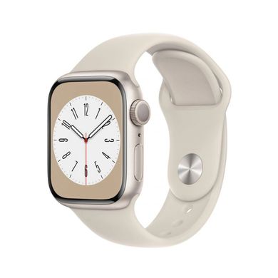 Смарт-годинник Apple Watch Series 8 GPS 41mm Silver Aluminum Case with White S. Band (MP6K3, MP6L3)