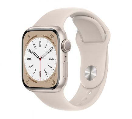 Смарт-годинник Apple Watch Series 8 GPS 41mm Silver Aluminum Case with White S. Band (MP6K3, MP6L3)