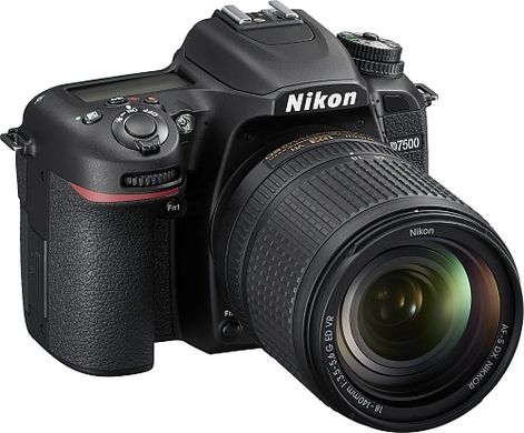 Дзеркальний фотоапарат Nikon D7500 kit (18-140mm) VR (VBA510K002)