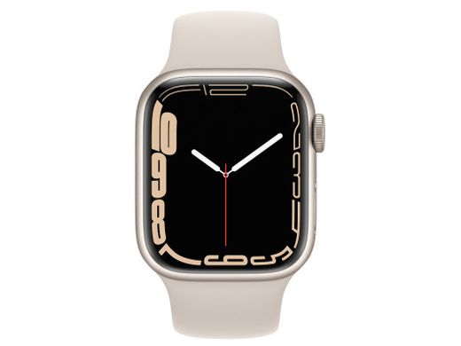 Смарт-часы Apple Watch Series 7 GPS + Cellular 41mm Starlight Aluminum Case With Starlight Sport Band (MKH83)