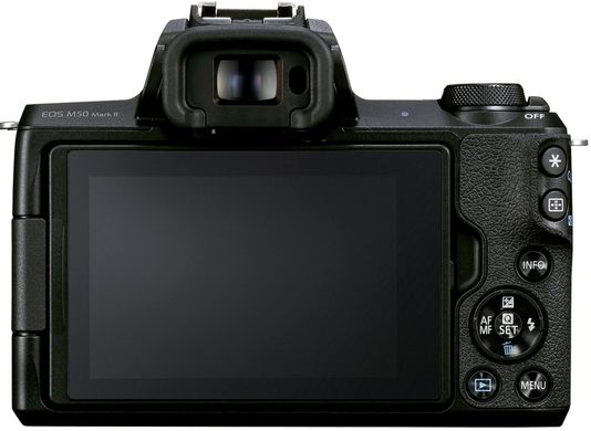 Бездзеркальний фотоапарат Canon EOS M50 Mark II kit (15-45mm) IS STM Black (4728C043)