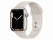 Смарт-часы Apple Watch Series 7 GPS + Cellular 41mm Starlight Aluminum Case With Starlight Sport Band (MKH83) - 4