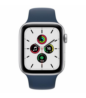 Смарт-годинник Apple Watch SE GPS 40mm Silver Aluminum Case w. Abyss Blue S. Band (MKNY3)