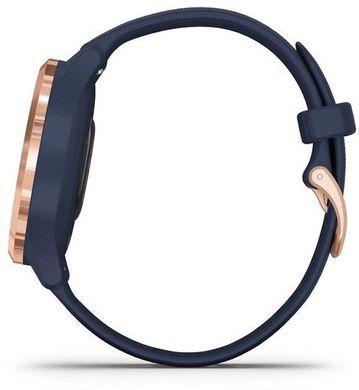 Смарт-часы Garmin Vivomove 3s Rose Gold Stainless Steel Bezel w. Navy and Silicone B. (010-02238-03)