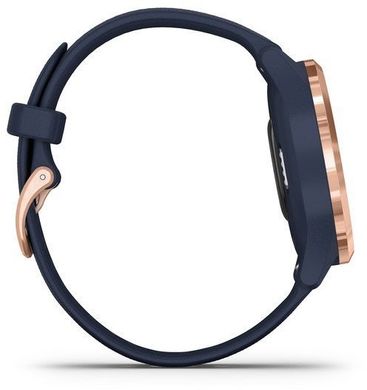 Смарт-часы Garmin Vivomove 3s Rose Gold Stainless Steel Bezel w. Navy and Silicone B. (010-02238-03)