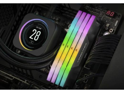 Память для настольных компьютеров Corsair 32 GB (2x16GB) DDR5 6000 MHz Vengeance RGB (CMH32GX5M2E6000C36)