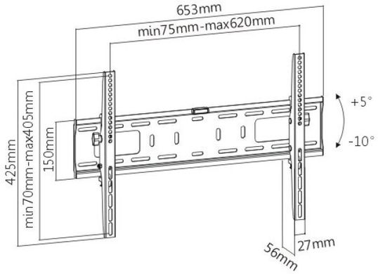 Кронштейни Satelit 39-70TILT600