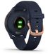 Смарт-часы Garmin Vivomove 3s Rose Gold Stainless Steel Bezel w. Navy and Silicone B. (010-02238-03) - 8