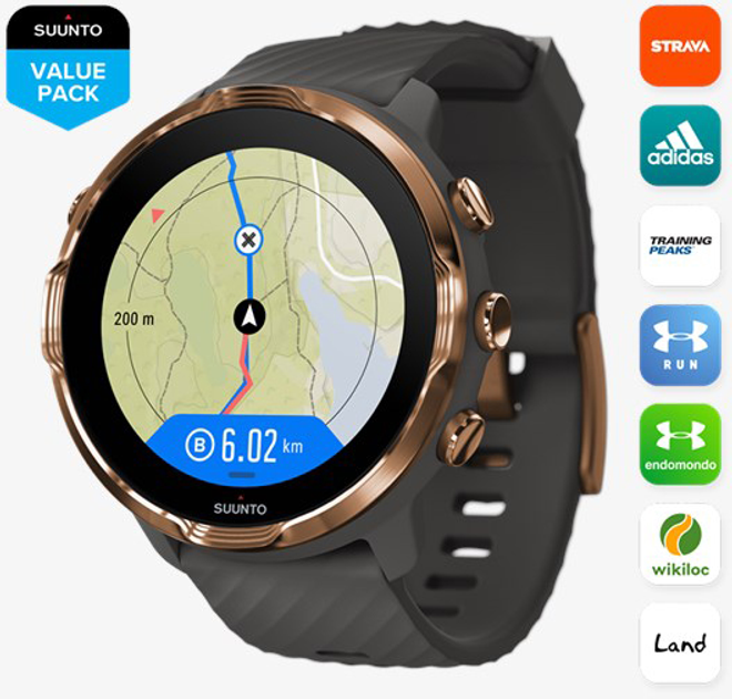 Спортивний годинник Suunto 7 Graphite Copper (SS050382000) - зображення 2