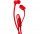Навушники з мікрофоном JBL T110 Red (JBLT110RED)