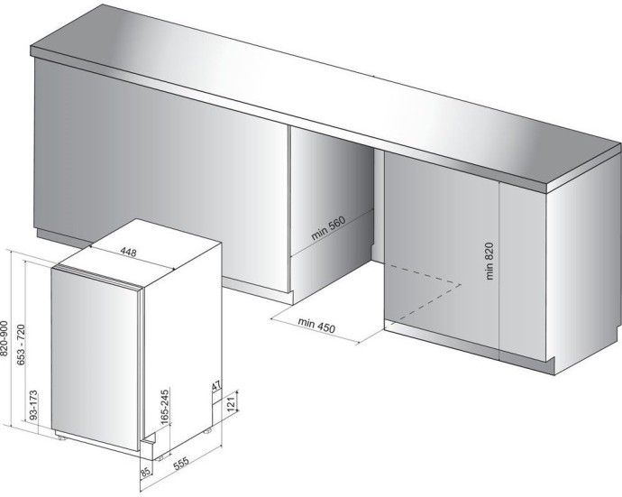 Посудомийна машина Whirlpool WSIO 3T223 PCE X  Фото №1