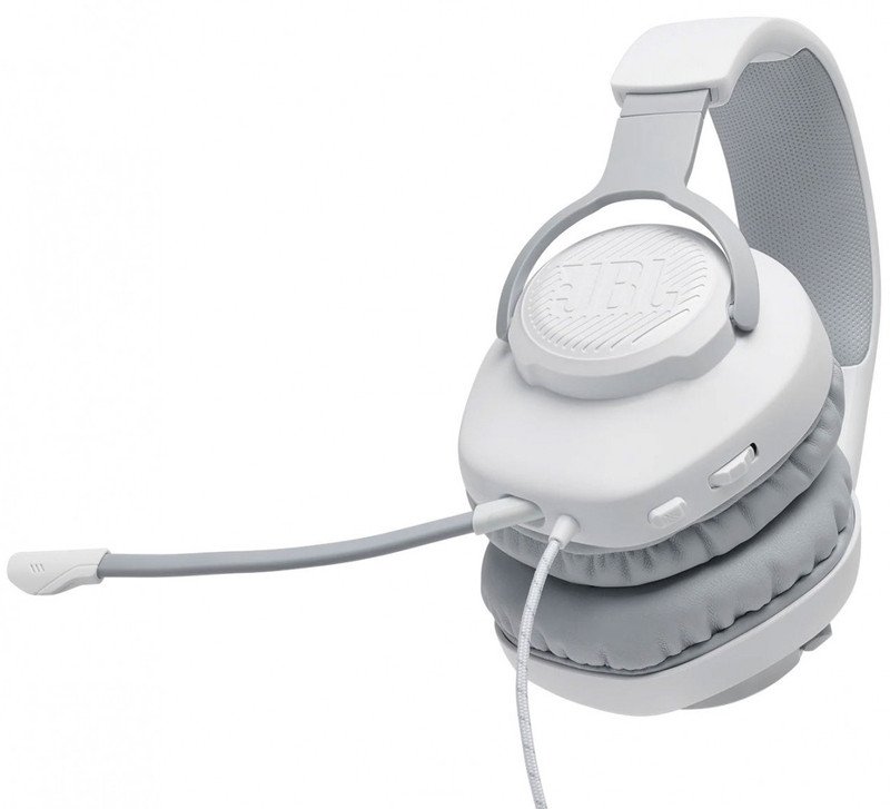 Компьютерная гарнитура JBL Quantum 100 White (JBLQUANTUM100WHT)  Фото №2