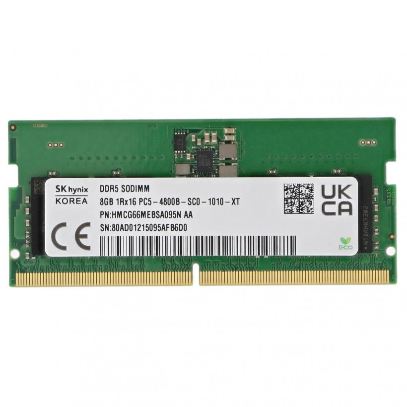 Модуль пам&#039;яті SKhynix DDR5 16GB (2x8GB) SK Hynix 5600MHz Sodimm (HMCG66AGBSA095N)