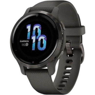 Смарт-годинник Garmin Venu 2S Slate Bezel with Graphite Case and Silicone Band (010-02429-10)