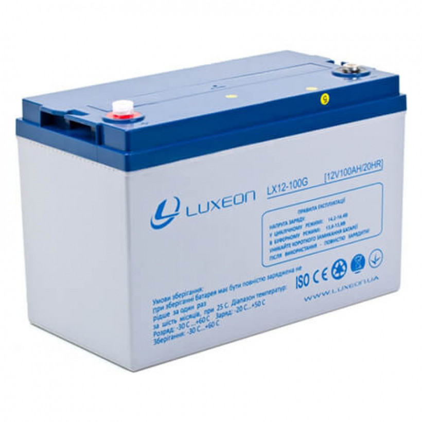 Акумулятор Luxeon LX12-100G 12V 100Ah