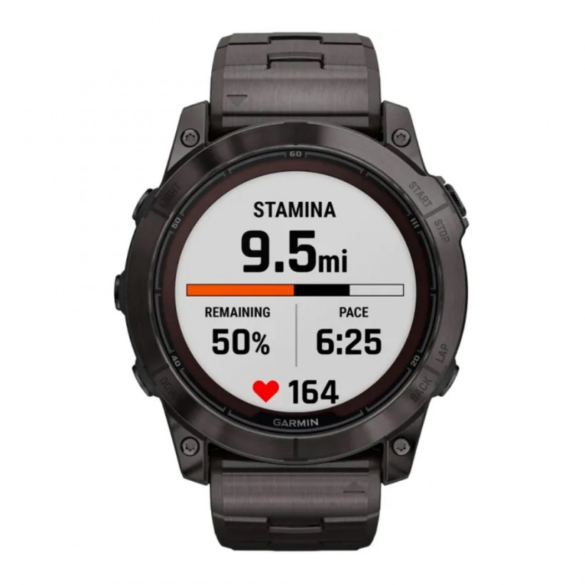 Смарт-часы Garmin Fenix 7X Pro Sapphire Solar Carbon G. DLC Tit. with Vented Tit. Bracelet (010-02778-30)