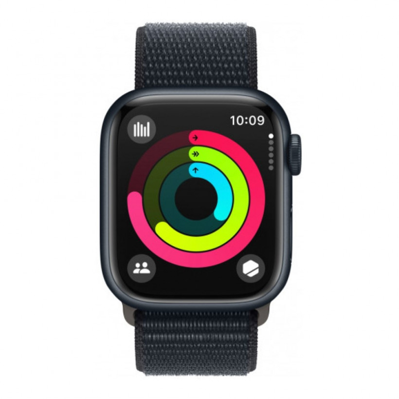 Смарт-годинник Apple Watch Series 9 GPS + Cellular 45mm Midnight Alu. Case w. Midnight S. Loop (MRMF3)  Фото №0