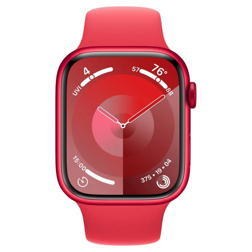 Смарт-часы Apple Watch Series 9 GPS 45mm PRODUCT RED Alu. Case w. PRODUCT RED Sport Band - M/L (MRXK3)