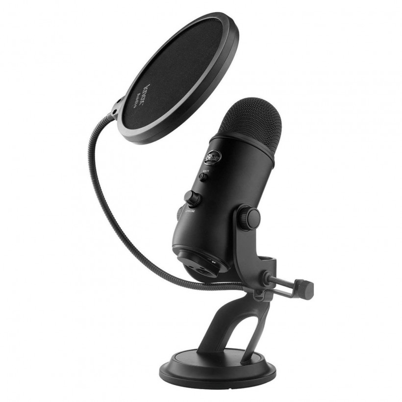 Микрофон студийный/ для ПК Blue Microphones Yeti Blackout  Фото №3