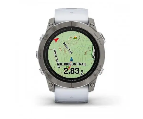 Смарт-часы Garmin Epix Pro Gen 2 Sapphire 51mm Titanium w. Whitestone Band (010-02804-10/11)