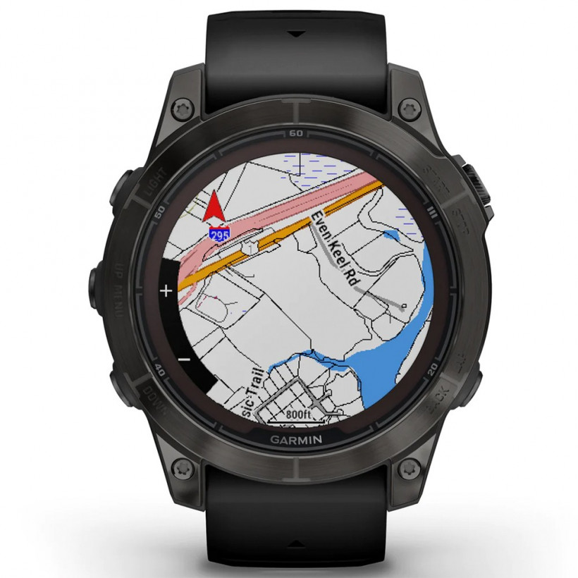 Смарт-часы Garmin Fenix 7 Pro Sapphire Solar Carbon G. DLC Tit. with Black Band (010-02777-10/11)  Фото №5