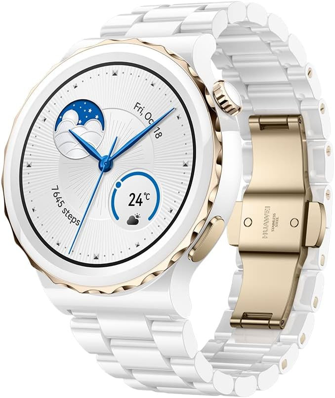 Смарт-годинник HUAWEI Watch GT 3 Pro 43mm White Ceramic (55028824)  Фото №0