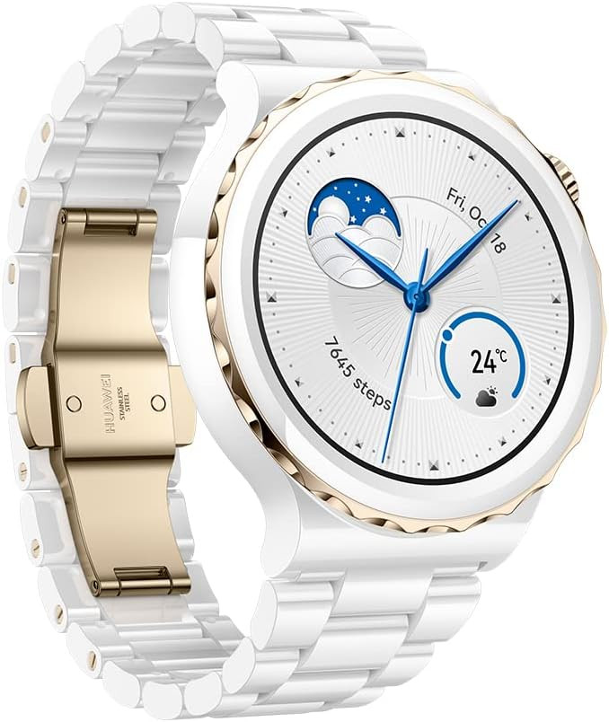 Смарт-годинник HUAWEI Watch GT 3 Pro 43mm White Ceramic (55028824)  Фото №1