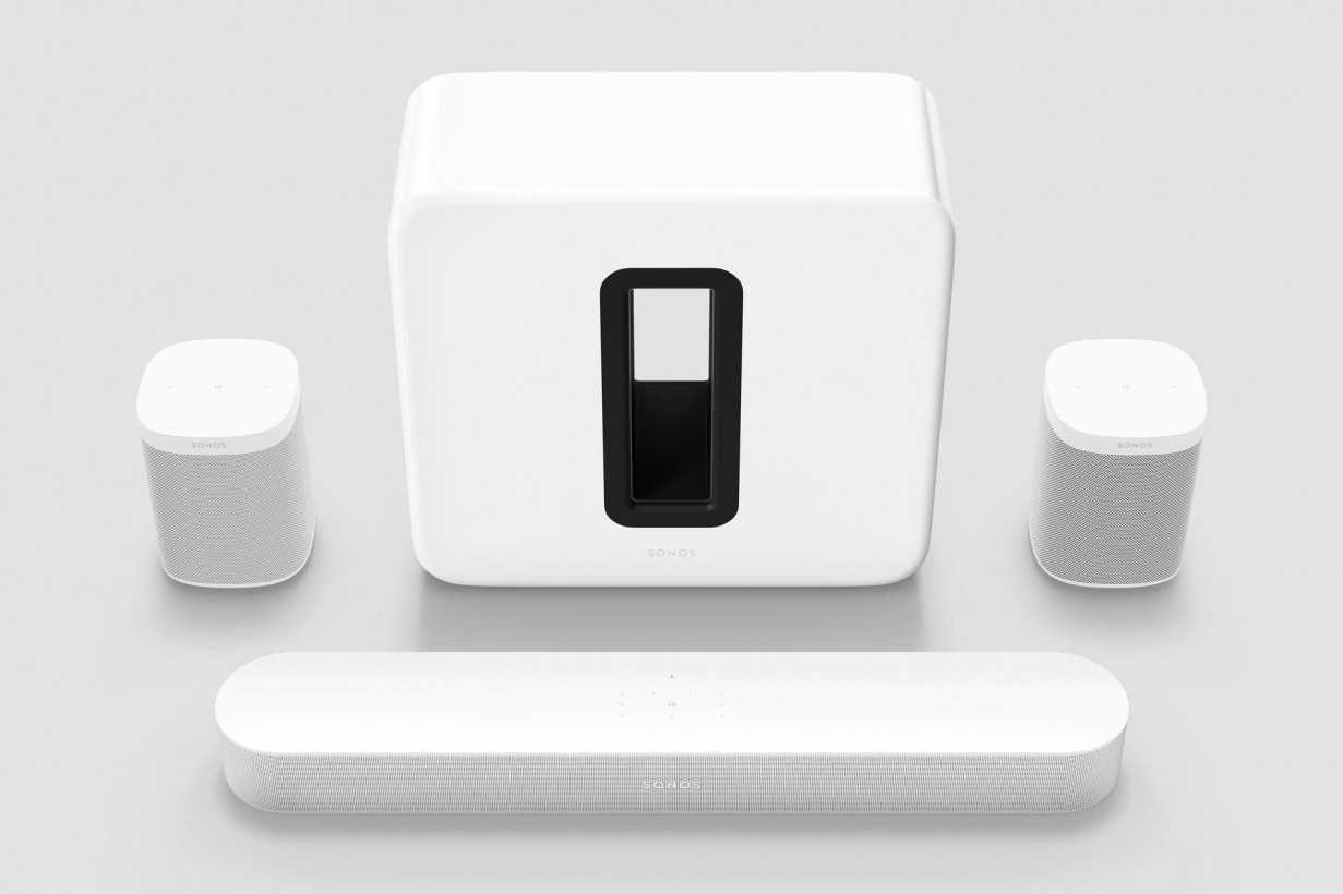 Саундбар Sonos 5.1. Beam, Sub &amp; One SL White (BEAM51)