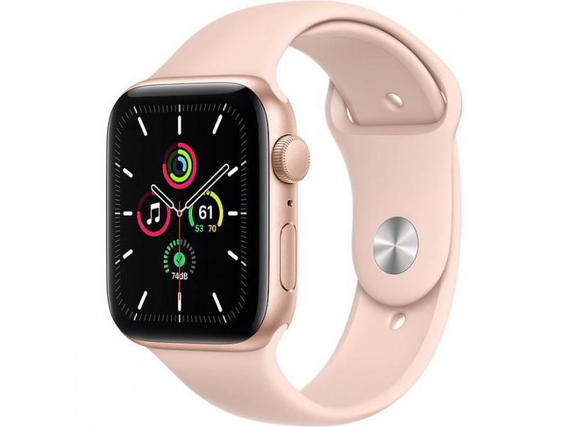 Смарт-годинник Apple Watch SE GPS 44mm Gold Aluminum Case with Pink Sand Sport Band (MYDR2)