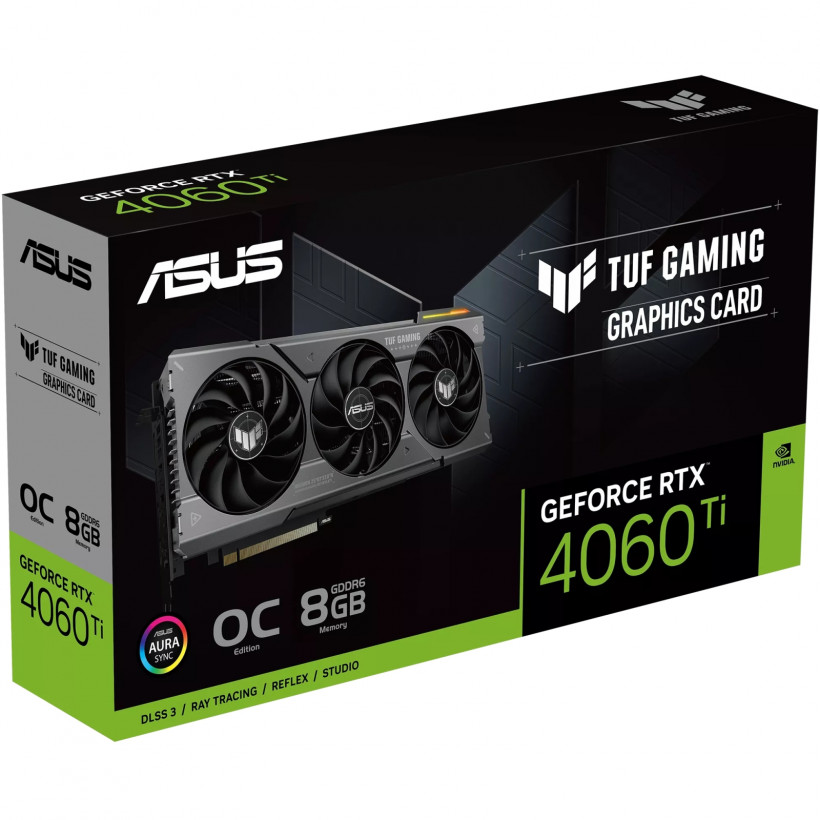 Відеокарта ASUS TUF-RTX4060ti-O8G-GAMING  Фото №1