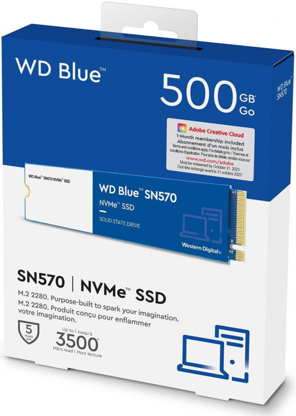 SSD накопичувач WD Blue SN570 500 GB (WDS500G3B0C)  Фото №3