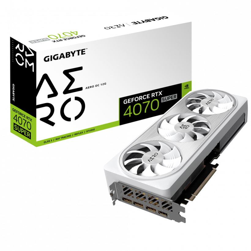 Видеокарта GIGABYTE GeForce RTX 4070 SUPER AERO OC 12G (GV-N407SAERO OC-12GD)  Фото №3