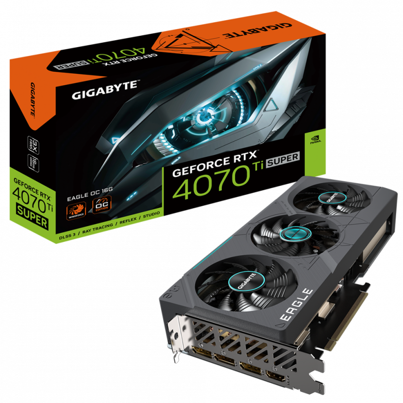 Відеокарта GIGABYTE GeForce RTX 4070 Ti SUPER EAGLE OC 16G (GV-N407TSEAGLE OC-16GD)  Фото №4