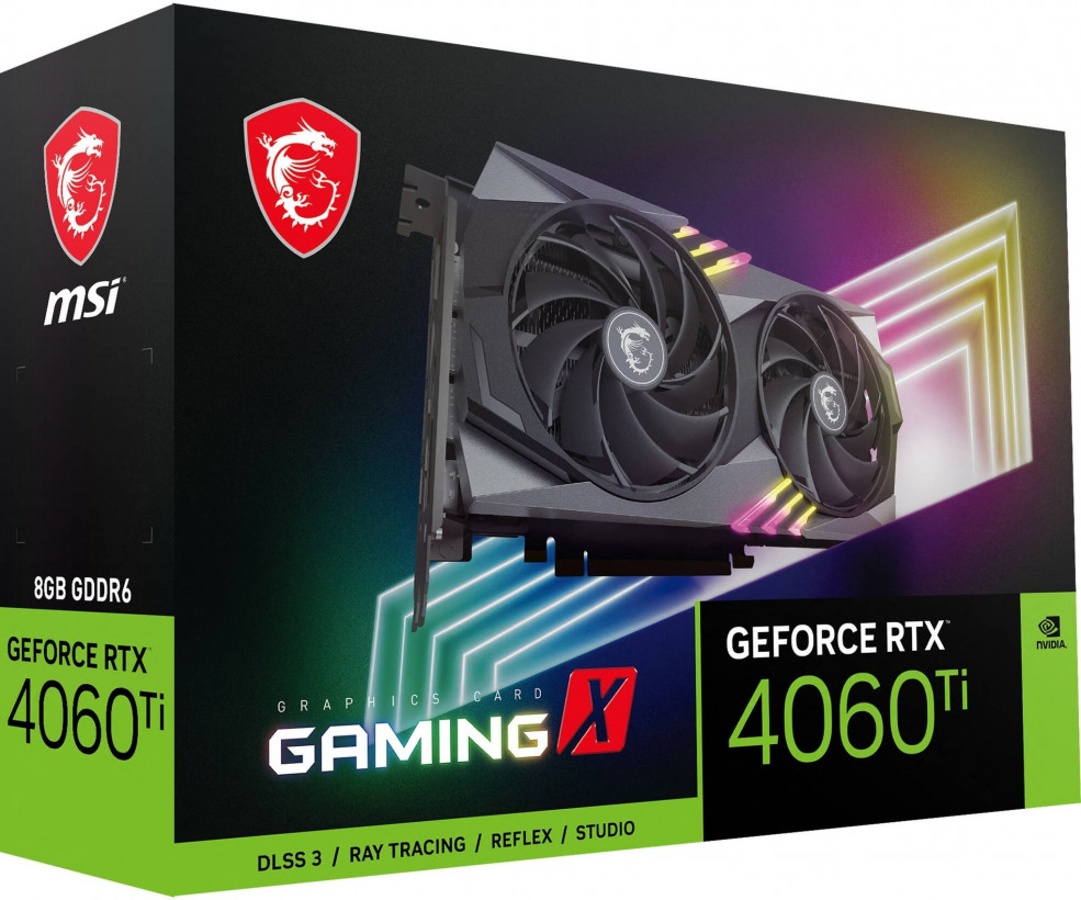 Видеокарта MSI GeForce RTX 4060 Ti GAMING X 8G 912-V515-075  Фото №1