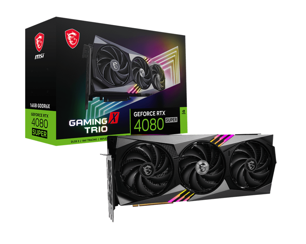 Видеокарта MSI GeForce RTX 4080 SUPER 16G GAMING X TRIO  Фото №0