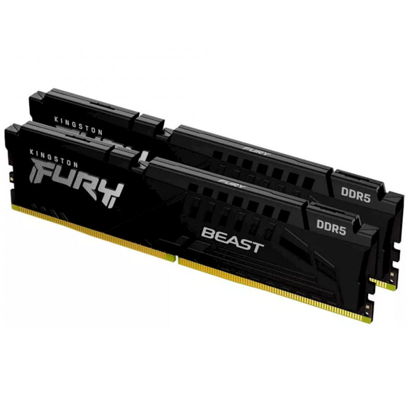 Пам&#039;ять для настільних комп&#039;ютерів Kingston FURY DDR5 32 GB (2x16GB) 5600 MHz FURY Beast (KF556C36BBEK2-32)