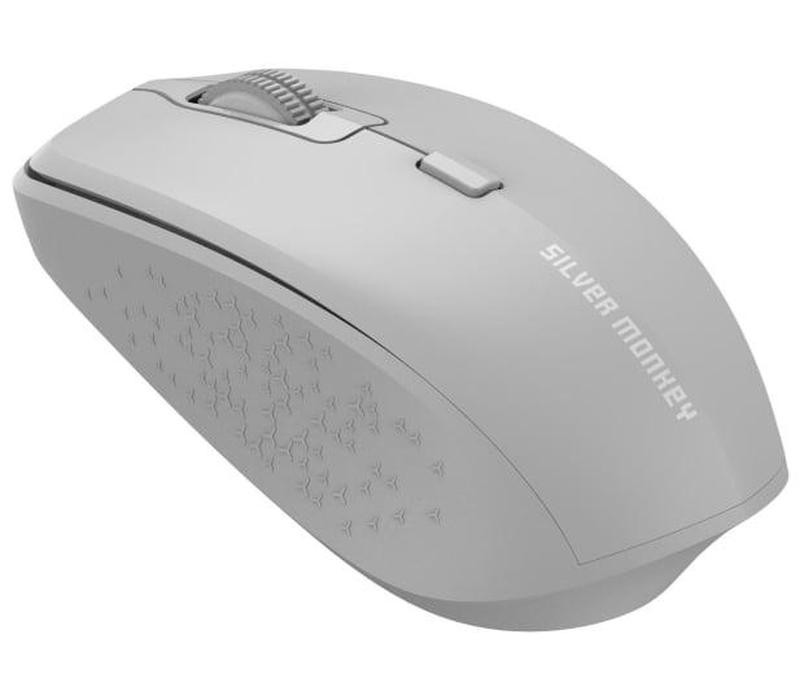 Мышка компьютерная Silver Monkey M40 Wireless Comfort Mouse Grey Silent  Фото №2