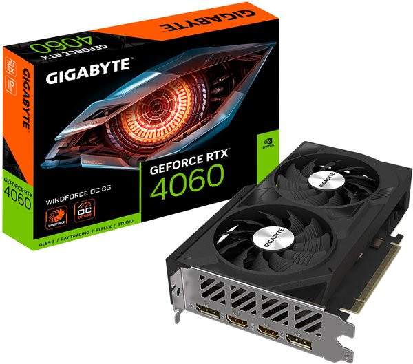 Видеокарта GIGABYTE GeForce RTX 4060 WINDFORCE OC 8G (GV-N4060WF2OC-8GD)  Фото №5