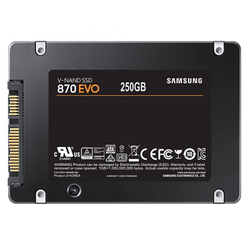 SSD накопитель Samsung 870 EVO 250 GB (MZ-77E250BW)  Фото №2