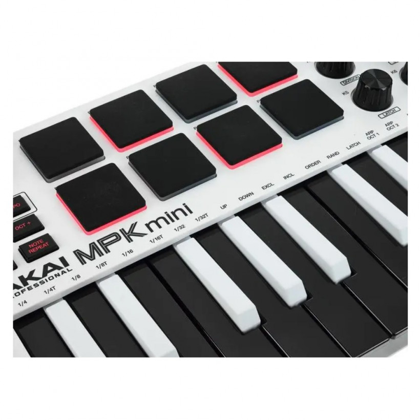 MIDI-клавиатура AKAI MPK Mini MK3 White  Фото №4