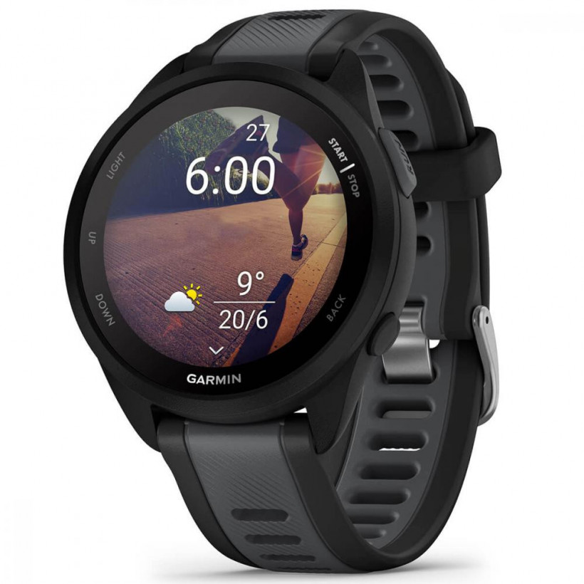 Смарт-годинник Garmin Forerunner 165 Music Black/Slate Gray (010-02863-30)  Фото №3