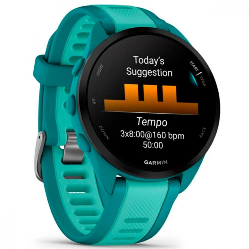 Смарт-годинник Garmin Forerunner 165 Music Turquoise/Aqua (010-02863-32)  Фото №1