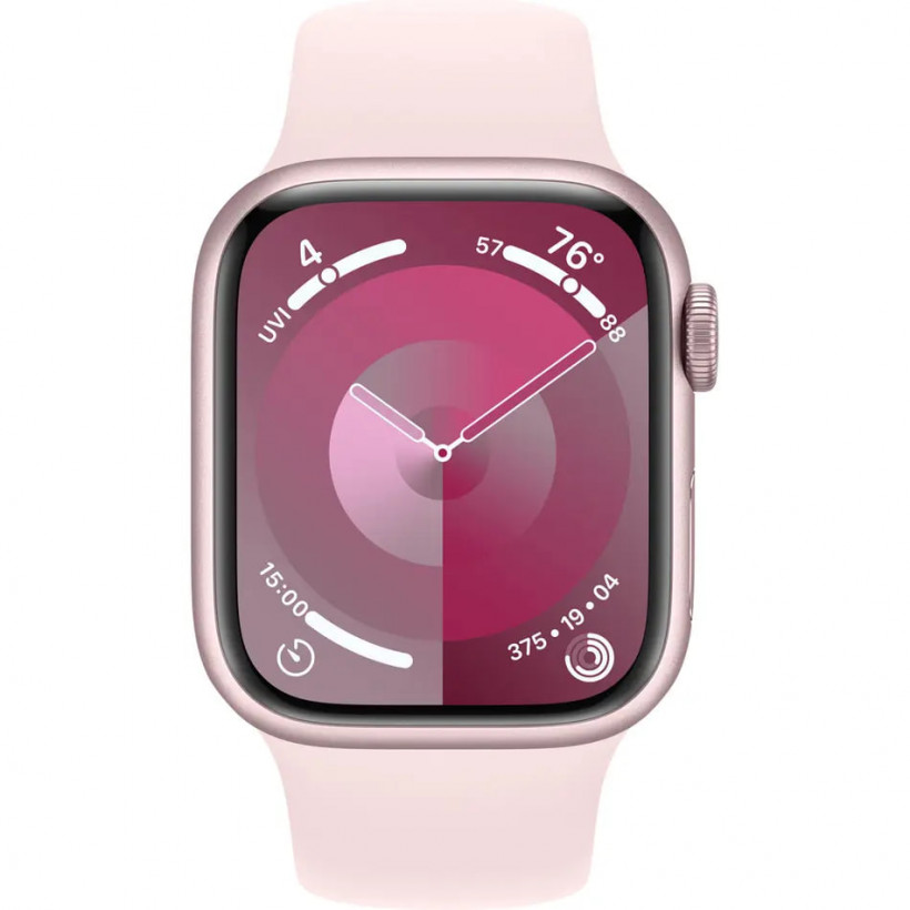 Смарт-часы Apple Watch Series 9 GPS + Cellular 41mm Pink Alu. Case w. Light Pink Sport Band - S/M (MRHY3)