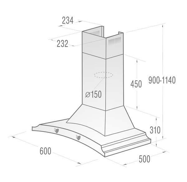 Вытяжка купольная Gorenje DK63MCLI  Фото №1