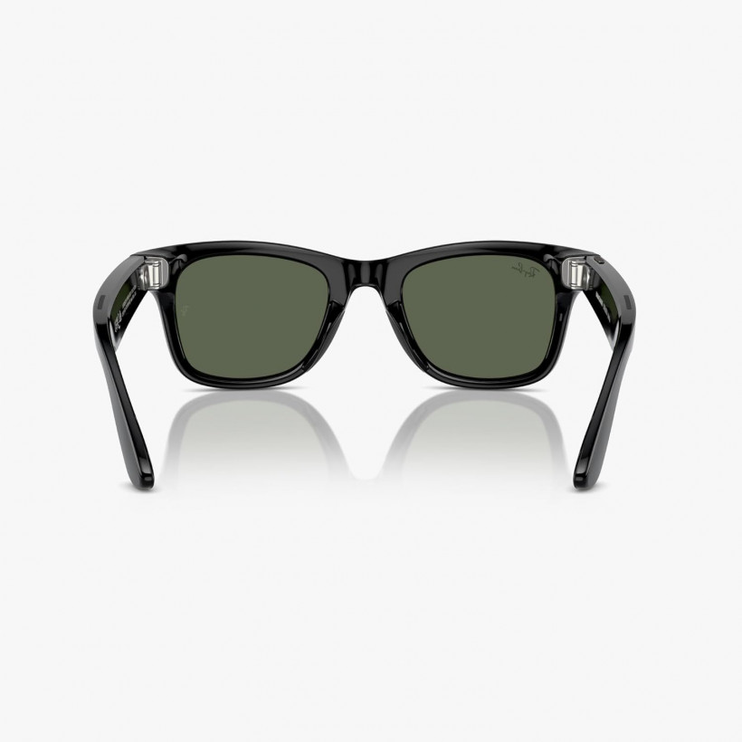 Смарт-очки Ray-Ban Meta Wayfarer Shiny Black Frame Green Lenses (RW4006 601/71 50-22)  Фото №2