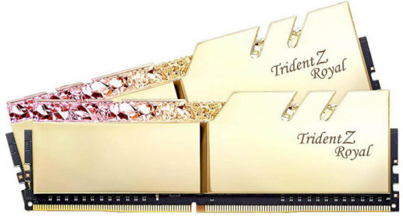 Память для настольных компьютеров G.Skill 32GB (2x16GB) DDR4 3200MHz Trident Z Royal Gold (F4-3200C16D-32GTRG)  Фото №0