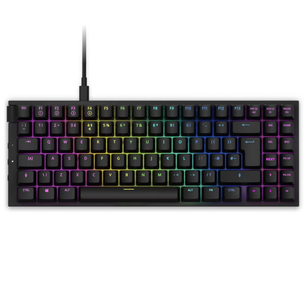 Клавіатура NZXT Compact Gateron Red Switches US EN Layout Black (KB-175UK-BR)