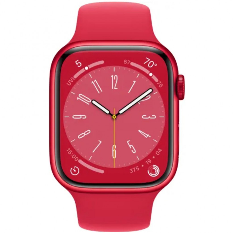 Смарт-годинник Apple Watch Series 8 GPS + Cellular 45mm PRODUCT RED Alu. Case w. PRODUCT RED S. Band S/M (MNVR3)