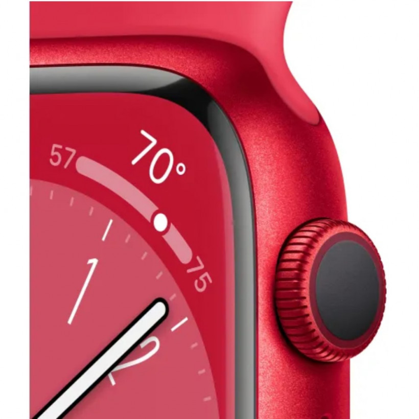 Смарт-годинник Apple Watch Series 8 GPS + Cellular 45mm PRODUCT RED Alu. Case w. PRODUCT RED S. Band M/L (MNVU3)  Фото №2