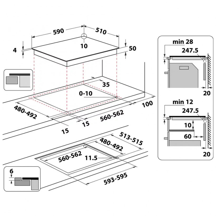 Варильна поверхня електрична Whirlpool WB S0060 NE  Фото №3